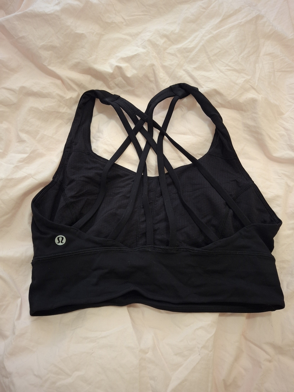 lululemon athletica Black Strappy Cross-Back Sports Bra